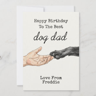 Verjaardag van de hond vader | Aangepaste Verjaard Kaart