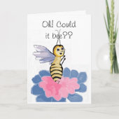 Verjaardag van de honingbij kaart (Voorkant)