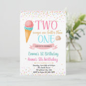 verjaardag van de joint venture Ice crème Kaart (Staand voorkant)