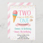 verjaardag van de joint venture Ice crème Kaart (Voorkant / Achterkant)