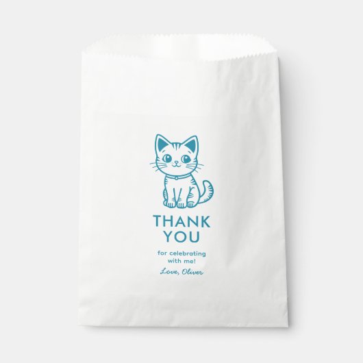 Verjaardag van de jongen met aangepaste kleuren sc bedankzakje (Voorkant)