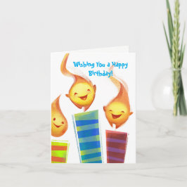 Verjaardag van de Kaarsen van kinderen de Blije Kaart