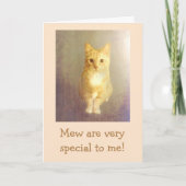 Verjaardag "Van de Kat" Kaart (Voorkant)