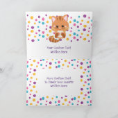 Verjaardag van de Kat van het Kat van de Bedankkaart (Binnen)