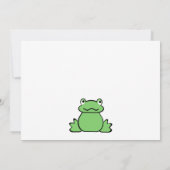 Verjaardag van de kikker kaart (Achterkant)