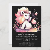 Verjaardag van de Kinder betoverde leeuw Kaart (Voorkant)