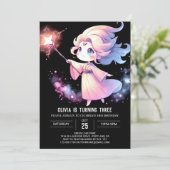 Verjaardag van de Kinder tovenaar Kaart (Staand voorkant)