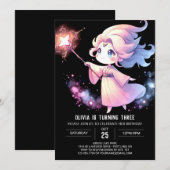 Verjaardag van de Kinder tovenaar Kaart (Voorkant / Achterkant)