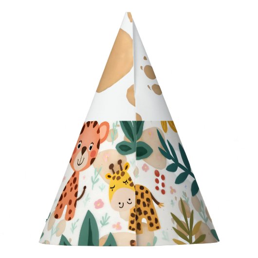 Verjaardag van de kinderen feesthoedjes (Achterkant)