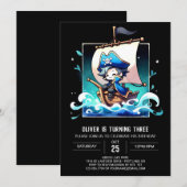 Verjaardag van de kleine oceaanpiraat kaart (Voorkant / Achterkant)