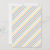 Verjaardag van de kleurrijke ballonnen kaart (Achterkant)