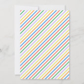 Verjaardag van de kleurrijke ballonnen kaart (Achterkant)