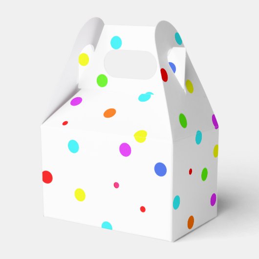 Verjaardag van de kleurrijke kinderen bedankdoosjes (Achterkant)