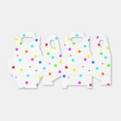 Verjaardag van de kleurrijke kinderen bedankdoosjes (Uitgevouwen)