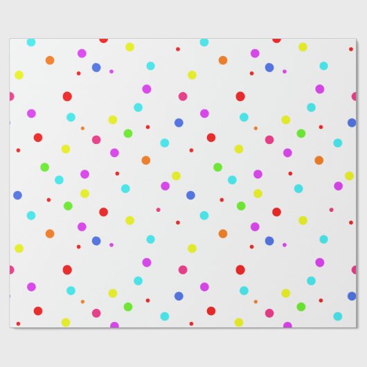 Verjaardag van de kleurrijke kinderen cadeaupapier (Vlak)