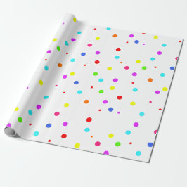 Verjaardag van de kleurrijke kinderen cadeaupapier