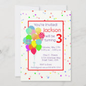 Verjaardag van de kleurrijke kinderen kaart (Voorkant)