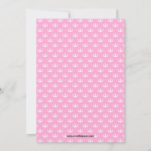 Verjaardag van de koningin - Uitnodiging voor verj (Achterkant)