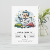 Verjaardag van de laboratoriumwetenschapper van ki kaart (Staand voorkant)