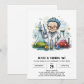 Verjaardag van de laboratoriumwetenschapper van ki kaart (Voorkant / Achterkant)