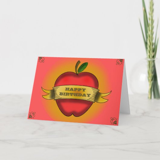 Verjaardag van de leerkracht Kaart (Voorkant)