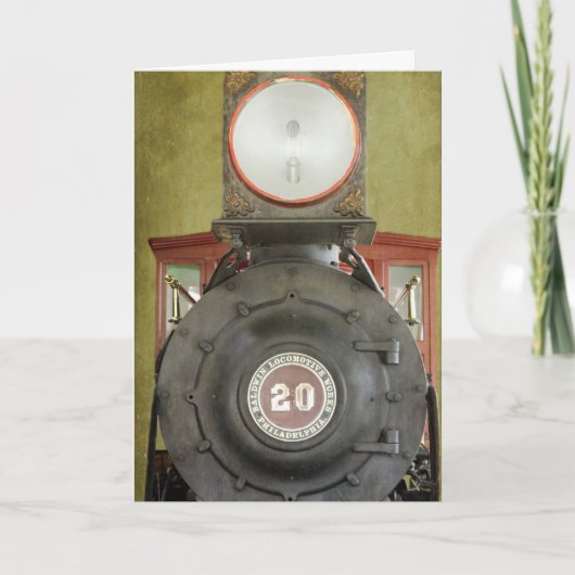 Verjaardag van de locomotief kaart (Voorkant)