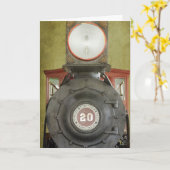 Verjaardag van de locomotief kaart (Gele Bloem)