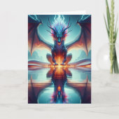 Verjaardag van de magische draak reflectie kaart (Voorkant)