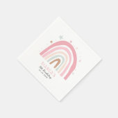 Verjaardag van de magische paasregenboogkinderen servet (Hoek)