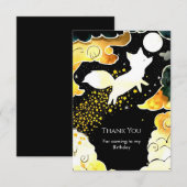 Verjaardag van de magische vos om af te drukken bedankkaart (Voorkant / Achterkant)