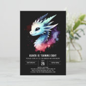 Verjaardag van de Minimalist Mighty Dragon Kaart (Staand voorkant)