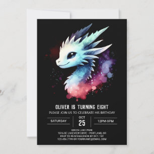 Verjaardag van de Minimalist Mighty Dragon Kaart