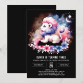 Verjaardag van de minimalistische Safari Lion Kaart (Voorkant / Achterkant)