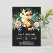 Verjaardag van de moderne Castle Tiger Kaart (Staand voorkant)