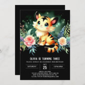 Verjaardag van de moderne Castle Tiger Kaart (Voorkant / Achterkant)