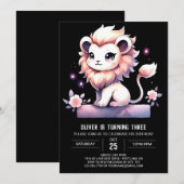 Verjaardag van de moderne magische leeuw kaart (Voorkant / Achterkant)