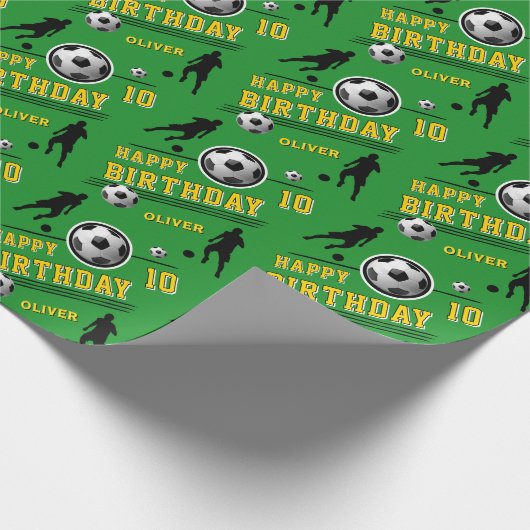 Verjaardag van de moderne voetbal Football balspel Cadeaupapier (Hoek)