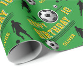 Verjaardag van de moderne voetbal Football balspel Cadeaupapier (Rol Hoek)