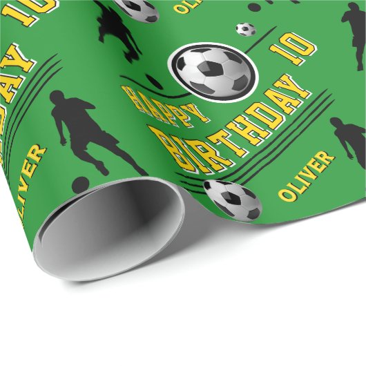 Verjaardag van de moderne voetbal Football balspel Cadeaupapier (Rol Hoek)