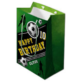 Verjaardag van de moderne voetbal Football balspel Medium Cadeauzakje (Voorkant Gekanteld)