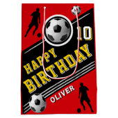 Verjaardag van de moderne voetbal Football balspel Medium Cadeauzakje (Achterkant)