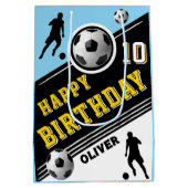 Verjaardag van de moderne voetbal Football balspel Medium Cadeauzakje (Achterkant)