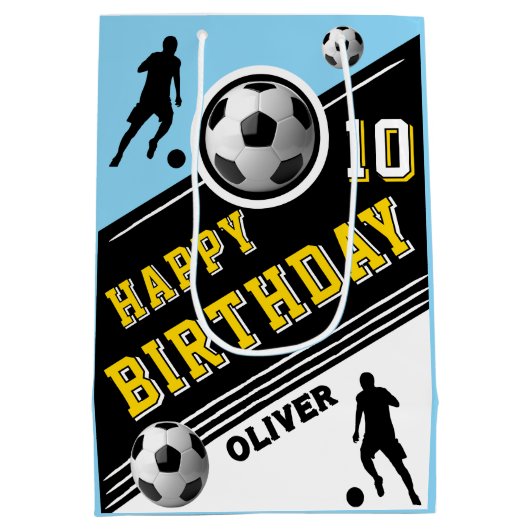 Verjaardag van de moderne voetbal Football balspel Medium Cadeauzakje (Achterkant)