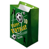 Verjaardag van de moderne voetbal Football balspel Medium Cadeauzakje (Voorkant Gekanteld)