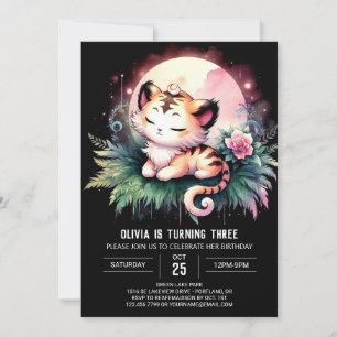 Verjaardag van de moderne Woodland Tiger Kaart