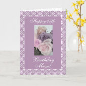 Verjaardag van de moeder rozen pastels kaart (Gele Bloem)