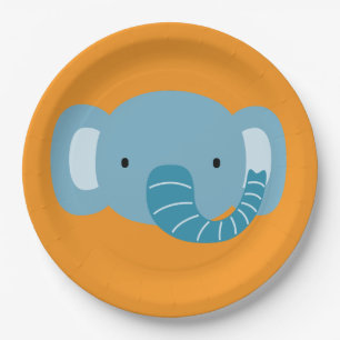 Verjaardag van de olifant Kinder kamer Wall Art Pa Papieren Bordje