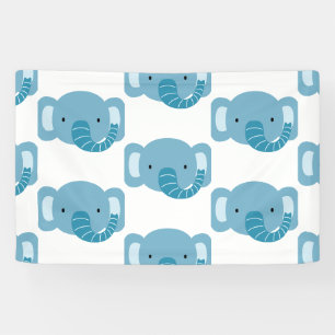 Verjaardag van de olifant Kinder kunst Spandoek