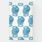 Verjaardag van de olifant Kinder kunst Spandoek (Verticaal)