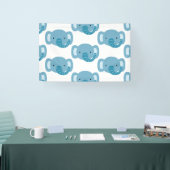 Verjaardag van de olifant Kinder kunst Spandoek (Beurs)